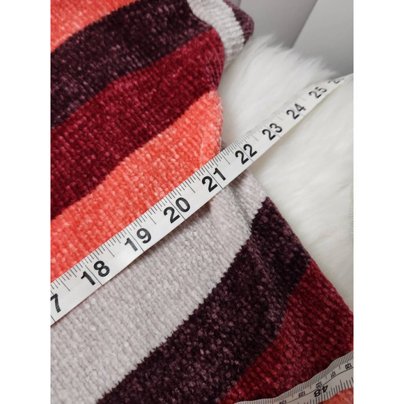 Express Womens Pullover Sweater Multicolor Stripe 3/4 Sleeve V Neck M - Picture 3 of 6